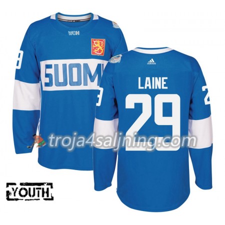 Finland tröja Patrik Laine 29 World Cup i ishockey 2016  Blå Premier - NHL Tröjor Barn